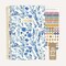 bloom daily planners 2026 Soft Cover Weekly & Monthly Planner, 5.5" x 8.25", Blue & White Floral